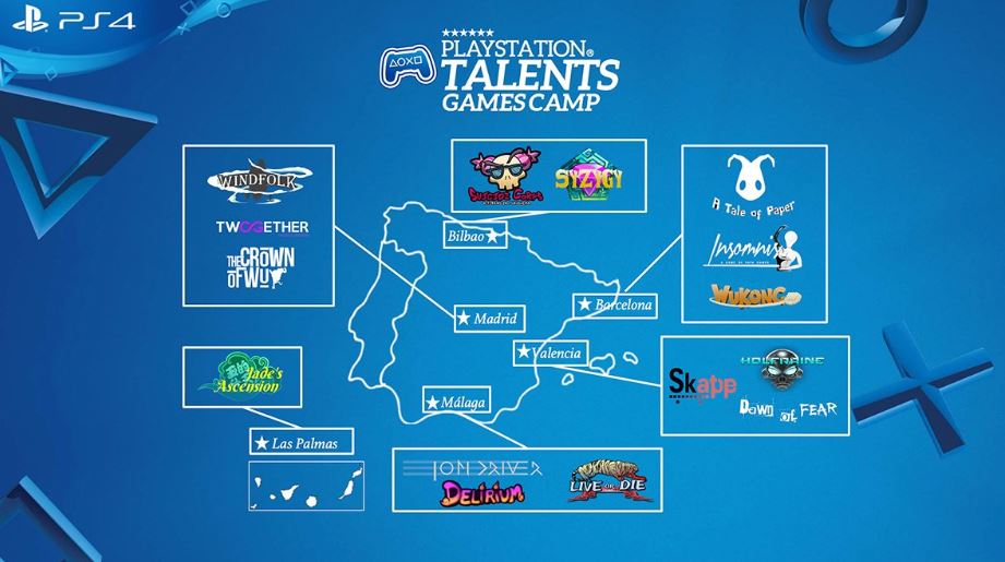 El alumnado de 3D en el PlayStation Talents Games Camp