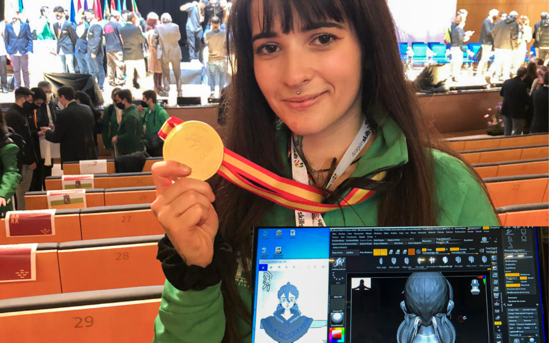 La alumna Andrea González de Harrobia gana SpainSkills 2022