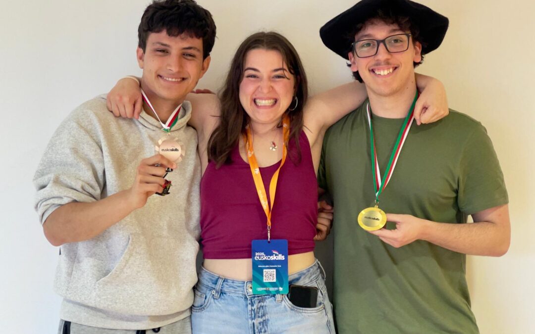 ¡El alumnado de 3D en la competición Euskoskills!