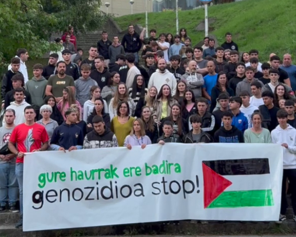 Harrobia Ikastola Palestinarekin: Genodizioa stop!